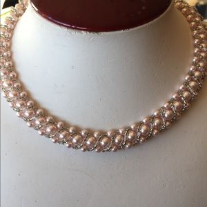 SJC .925 Pink Swarovski Crystal Necklace